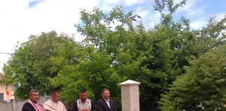 UN MONUMENT, O INTENȚIE – realizate! – La Sfânta Înălțare, 29 mai 2025, au fost sărbătoriți eroii comunei și, totodată, a fost sfințit MONUMENTUL închinat ȘCOLII LOGREȘTENE