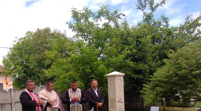 UN MONUMENT, O INTENȚIE – realizate! – La Sfânta Înălțare, 29 mai 2025, au fost sărbătoriți eroii comunei și, totodată, a fost sfințit MONUMENTUL închinat ȘCOLII LOGREȘTENE
