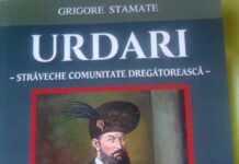 La Căminul cultural din Comuna Urdari, Gorj, în cadrul unei manifestări culturale, au fost lansate două cărţi istorico-monografice ale Domnului General-locotenent (r) dr. Grigore STAMATE – ,,Este strădania noastră de a merge pe firul evenimentelor care au conservat numele moşiei şi al satului Urdari”!
