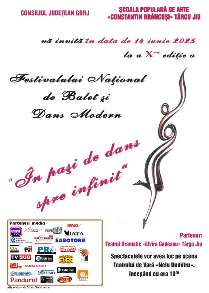 „În pași de dans spre INFINIT” revine la Târgu Jiu