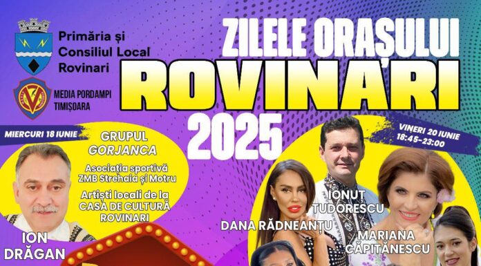 Rovinari: Zilele Orașului aduc cinci zile de spectacole fără costuri din bugetul local