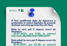Calendar nou pentru finanțarea microîntreprinderilor din Gorj. Termenul de depunere a fost prelungit