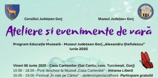 Ateliere, spectacole și tradiții pentru toate vârstele, organizate de Muzeul Județean Gorj