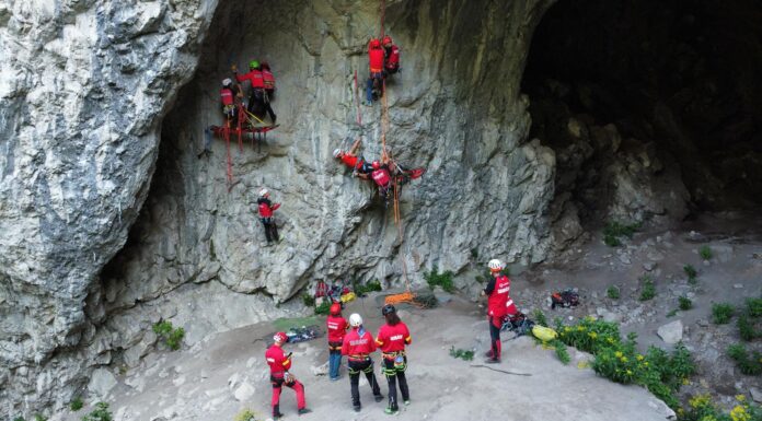 Salvatorii montani se antrenează la Cheile Turzii