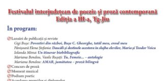 Festivalul interjudețean de poezie și proză contemporană, Ediția a III-a, Târgu Jiu
