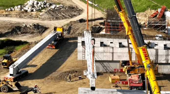 Prima grindă pe lotul 2 al Autostrăzii Sibiu – Pitești