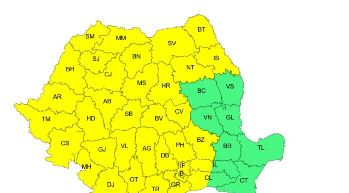 Caniculă în aproape toată ţara