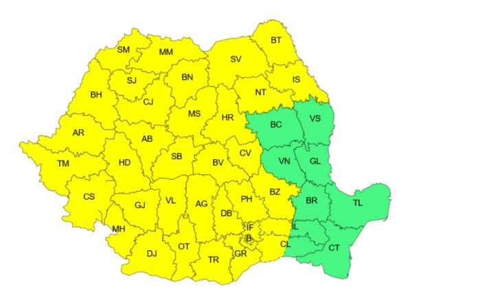 Caniculă în aproape toată ţara