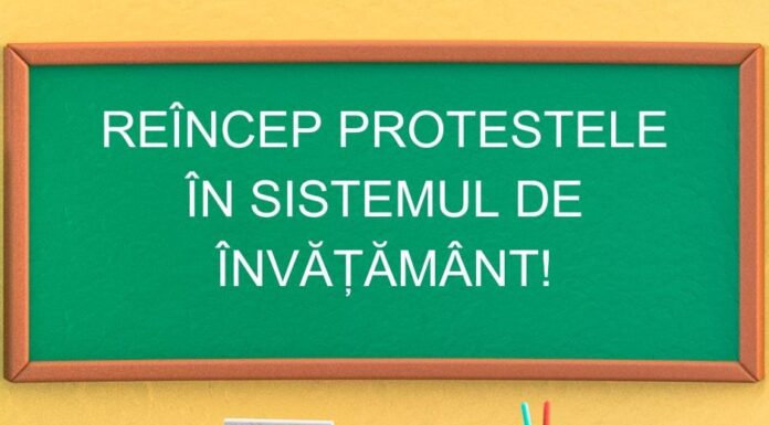 Profesorii vor protesta, miercuri, la locul de muncă