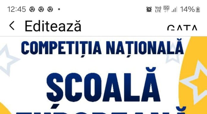 Șapte unități de învățământ din Gorj au obținut titlul de „Școală Europeană 2025”