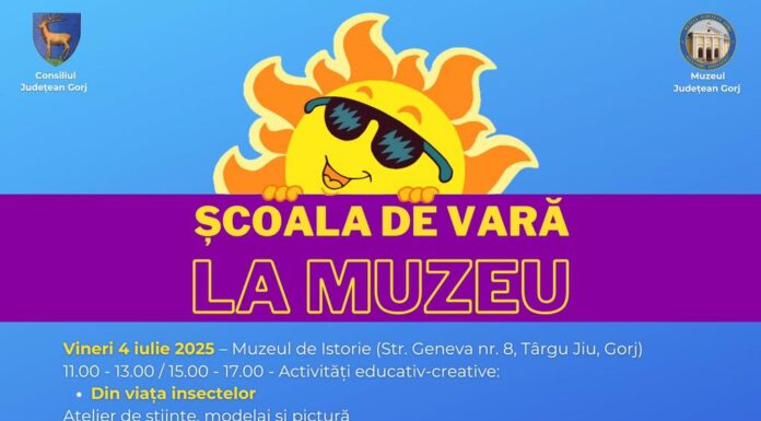 Începe Școala de Vară pentru copii, la Muzeul Județean