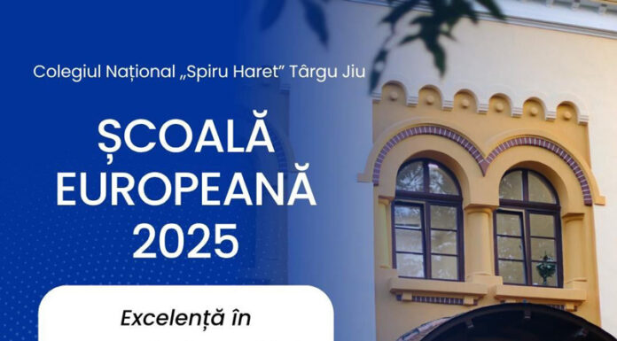 „Școala Europeană 2025”. Un colegiu din Târgu Jiu, pe primul loc, cu punctaj maxim