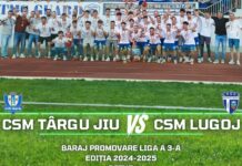 CSM Târgu Jiu luptă astăzi pentru promovarea în Liga a III-a