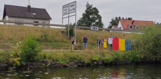 Avram Iancu a înotat deja prima sută de kilometri pe Main!