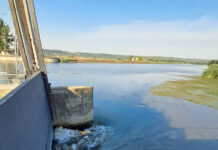 Lucrări la Barajul Ișalnița pentru menținerea debitului de apă necesară consumatorilor