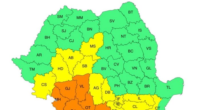 Codul portocaliu de caniculă, prelungit pentru Gorj