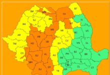 Cod portocaliu de ploi și vijelii în Gorj