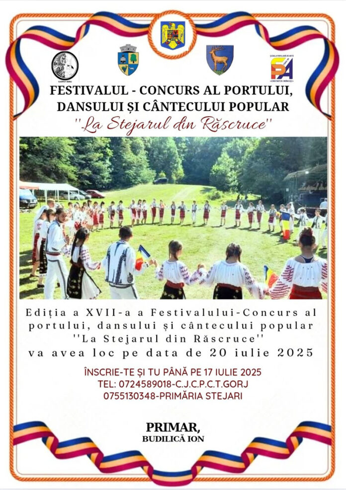 Festivalul „La Stejarul din Răscruce” revine în 20 iulie