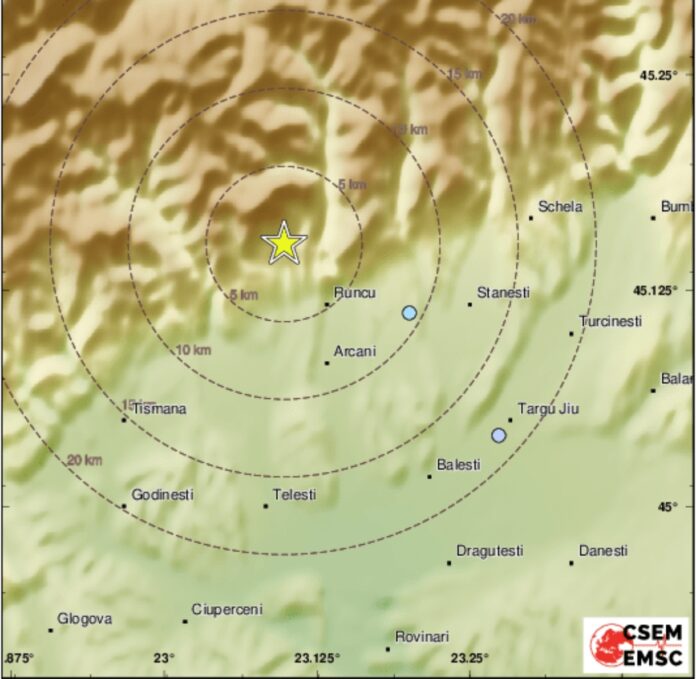 Cutremur de 3,5 în Gorj