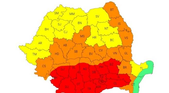 Gorj: Codul roșu de caniculă, prelungit până miercuri