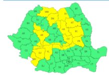 Gorjul, sub cod galben de ploi până la ora 21:00