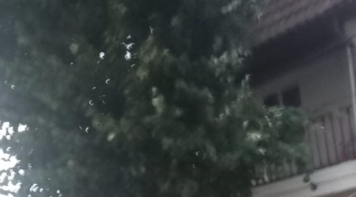 Târgu Jiu: Acoperiș smuls de furtună pe Strada Tismanei