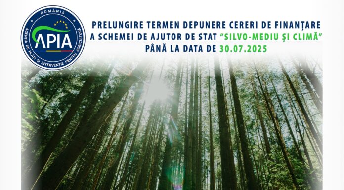 APIA: 30 iulie, noul termen pentru cererile „Silvo-mediu și climă”