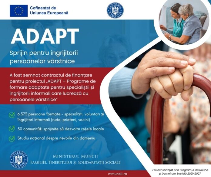 6.000 de persoane, formate pentru îngrijirea bătrânilor