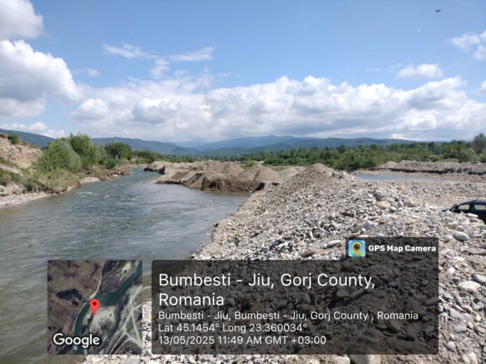 Amendă uriașă pentru o balastieră din Bumbești Jiu!