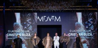 De la Târgu Jiu, pe catwalk-ul național! Cristian Buză cucerește moda românească cu „O lacrimă de lux”