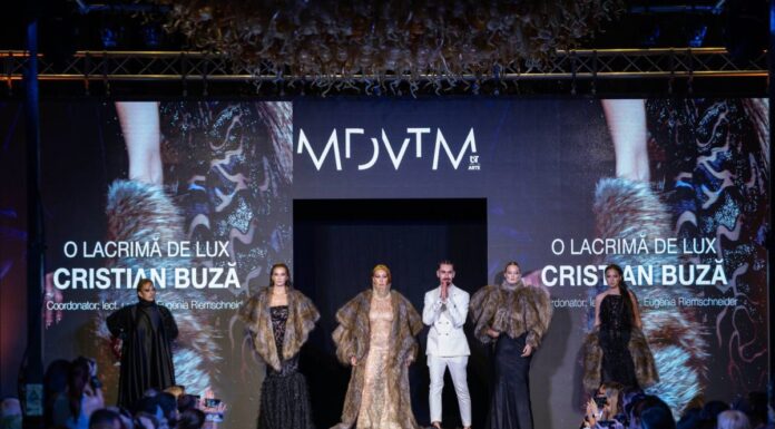 De la Târgu Jiu, pe catwalk-ul național! Cristian Buză cucerește moda românească cu „O lacrimă de lux”