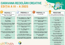 Elevi din Gorj, premiați la Caravana Reciclării Creative