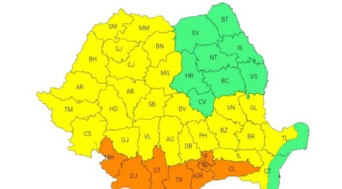 Codul galben de caniculă, prelungit în Gorj până mâine dimineață