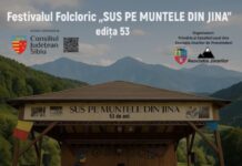 Ansamblu din Gorj, la Festivalul ”Sus pe muntele din Jina”