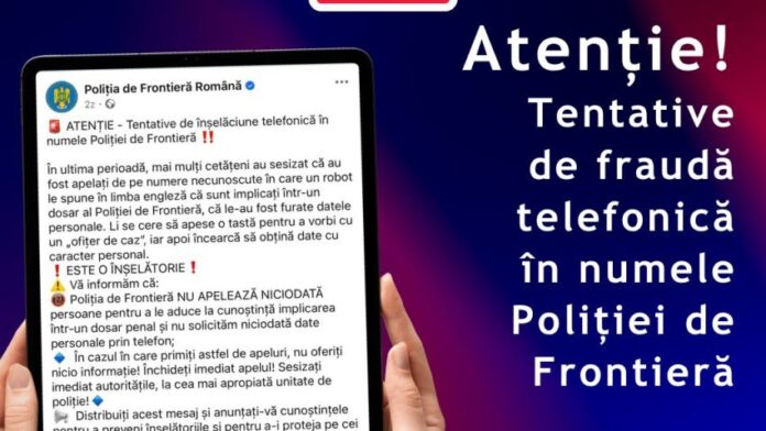 Tentative de fraudă în numele Poliției de Frontieră