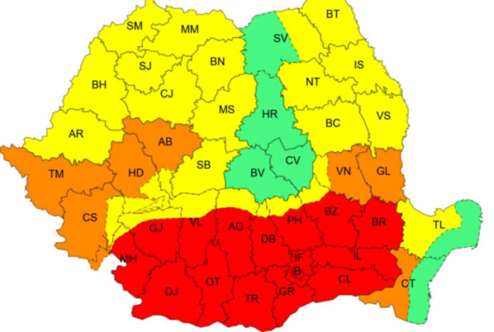 Mesaj Ro-Alert în Gorj! Cetățenii sunt avertizați asupra codului roșu de caniculă
