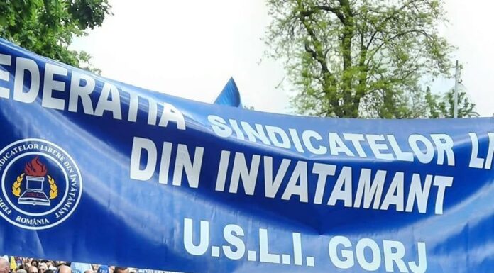 Proteste în educație. USLI Gorj: „În loc de reformă, regres!”