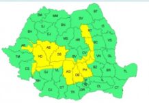 Gorjul, parțial sub cod galben de averse și vijelii