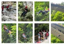 Ziua Justiției, marcată cu adrenalină. Judecători și grefieri au coborât în rapel, alături de Salvamont Gorj