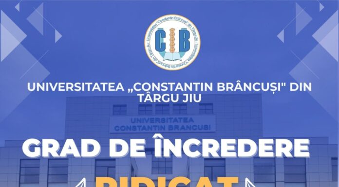 „Grad de încredere ridicat” pentru UCB Târgu Jiu