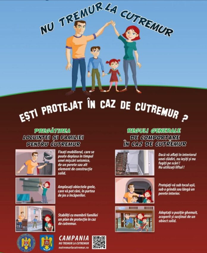 Cutremur în Gorj! Pompierii spun cum să ne comportăm în cazul unui seism