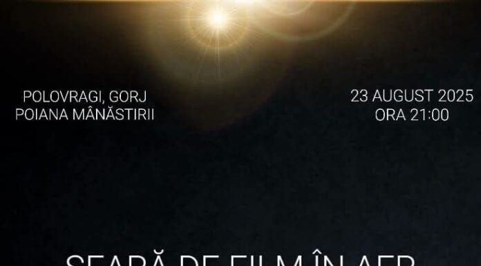 Cinematograf sub cerul liber, în această seară la Polovragi