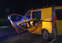 FOTO: Nouă oameni au fost răniți într-un accident, la Câlnic