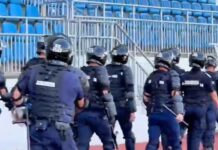 VIDEO: Exercițiu demonstrativ pe stadionul din Târgu-Jiu