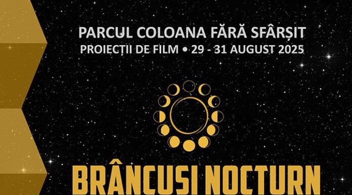 Brâncuși Nocturn: Trei seri de film sub cerul liber, la Târgu Jiu