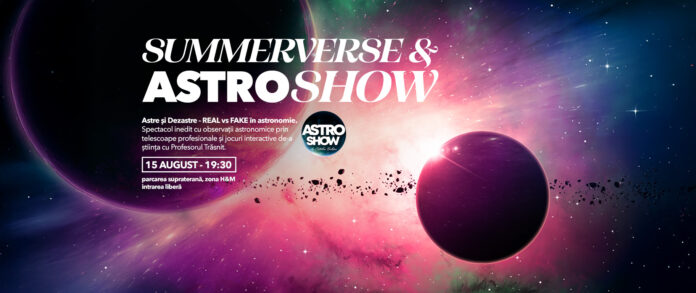 Spectacol cosmic în parcarea de la mall