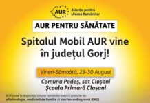 Spitalul mobil al AUR, pentru a treia oară în Gorj