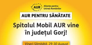 Spitalul mobil al AUR, pentru a treia oară în Gorj