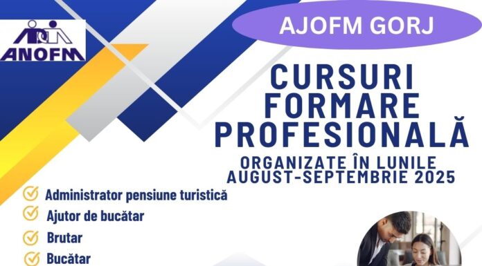 AJOFM Gorj califică șomeri în 10 meserii cerute pe piața muncii