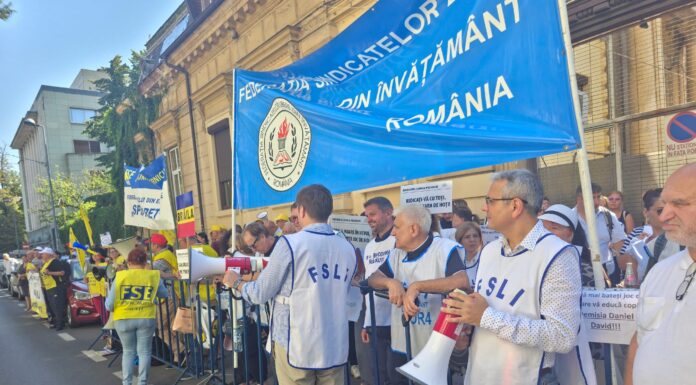 Sindicatele din Educație, tot în stradă